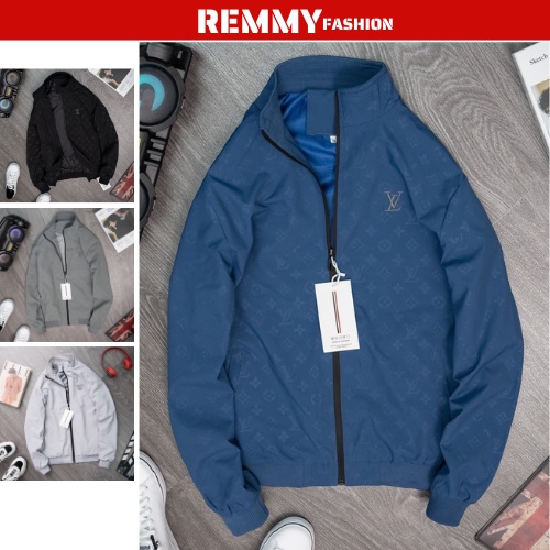 Áo gió nam ép vân LV chất liệu vải gió tráng ép vân cao cấp chống gió chống nước tuyệt đối REMMY