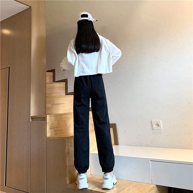 IELGY Quần Thể Thao In Chữ Thời Trang Cho Nữ