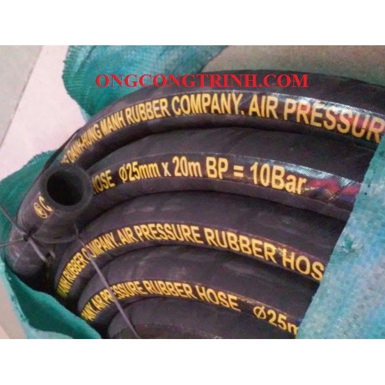 Ống cao su bố vải phi 19 & 25 bán theo md hàng cao su nguyên sinh nhập khẩu chất lượng cao