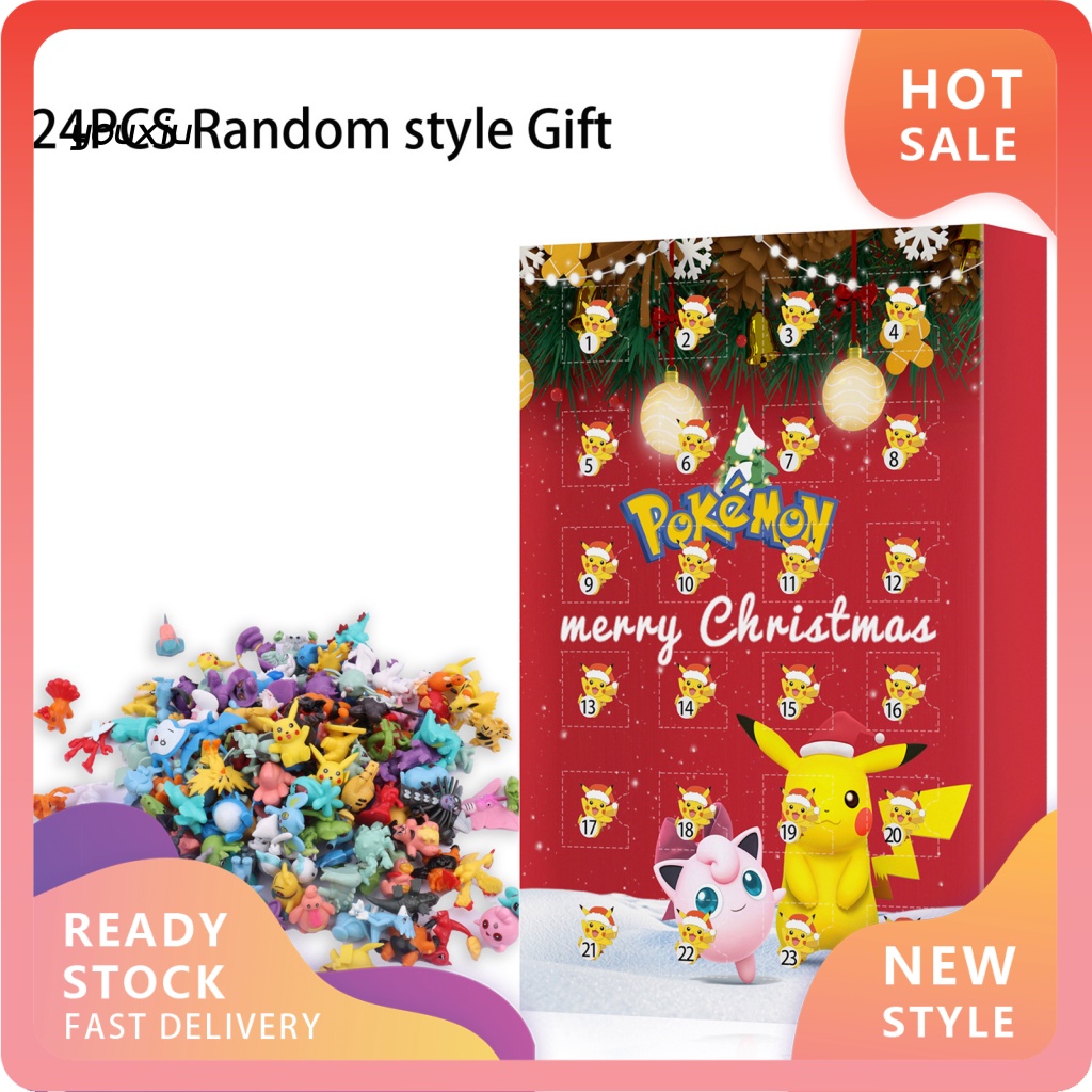 Set 24 Lịch Đếm Ngược Kèm Hộp Đựng Dành Cho Các Bé