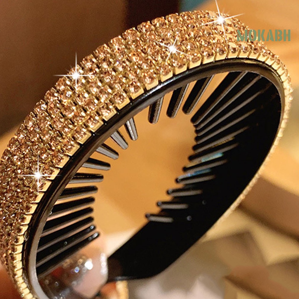 Kẹp Tóc Đính Đá Phối Tua Rua Tạo Kiểu Tóc Đuôi Ngựa Thời Trang Cho Nữ