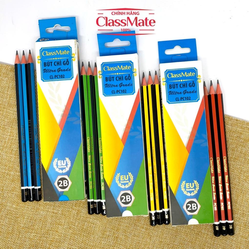 Bút Chì Gỗ 2B CLASSMATE - 1 Chiếc, Nét Bút 0.5mm, Dùng Để Vẽ Tranh, Luyện Chữ Cho Học Sinh CL-PC102
