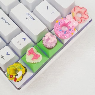 Keycap lẻ hình các loại bánh tổng hợp cực đẹp siêu dễ thương Keycap Artisan