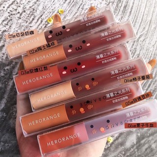 🌺HERORANGE🌺 Lẻ son kem lì Fluffy Lip Glaze siêu bền màu đủ 6 màu