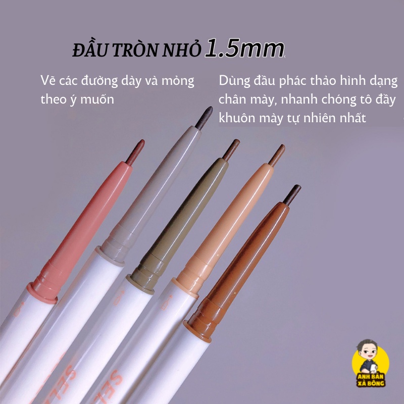 Bút Chì Kẻ Mày Hai Đầu NOVO  Long-lasting Makeup Fine-core Eyebrow Pencil 5447