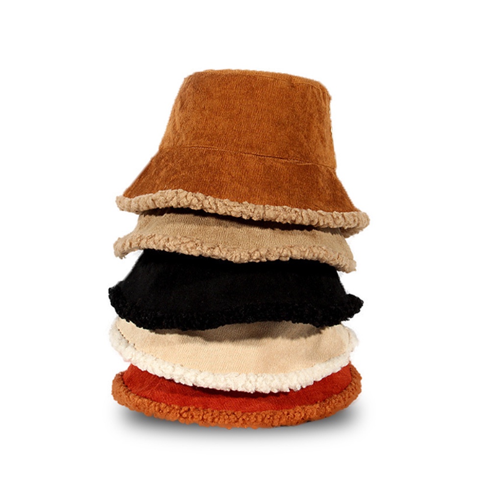 Nón Tai Bèo Vải Nhung Dày Hai Mặt Giữ Ấm Thời Trang Thu Đông Phong Cách Hàn Quốc