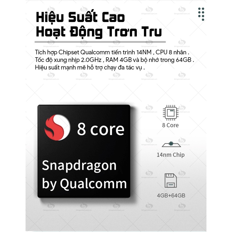 ANDROID BOX BINGO V3+ CPU8 RAM4G BỘ NHỚ 64G TẶNG VIETMAPS1 BẢN QUYỀN