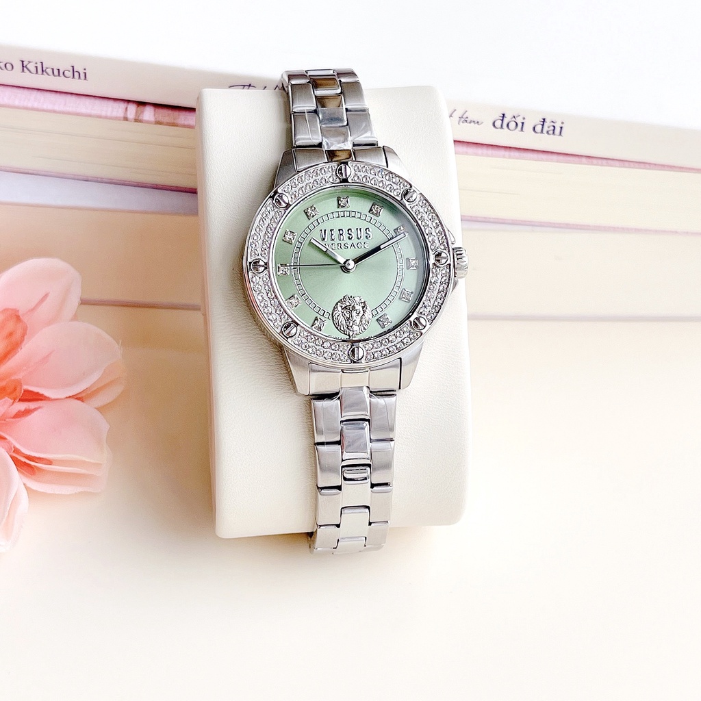 Đồng hồ nữ dây thép Versus By Versace Canton Road Xanh Ngọc