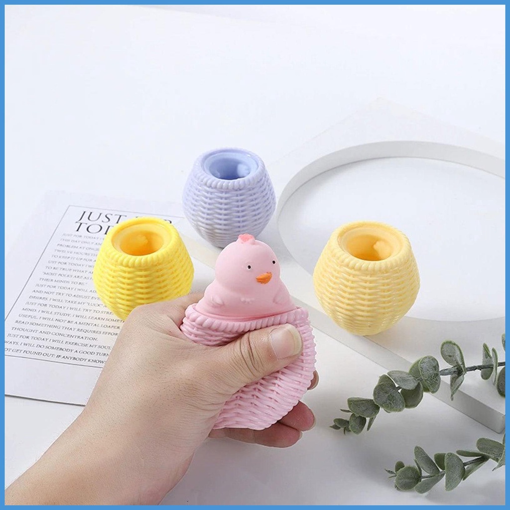 Đồ Chơi Bóp Xả Stress Hình Chú Gà, Vịt Ngộ Nghĩnh
