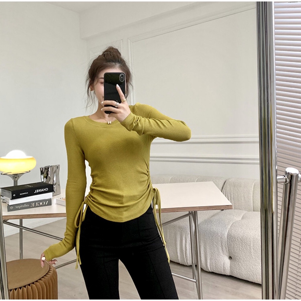 Áo Thun Gân Borip Rút Dây