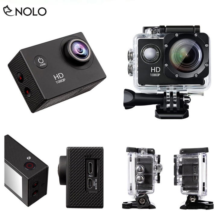 Camera Hành Trình Pin Sạc Sportcam SJ400 Phân Giải FullHD 1080p Chống Nước Chống Bụi Gắn Xe Đạp Xe Máy Thể Thao