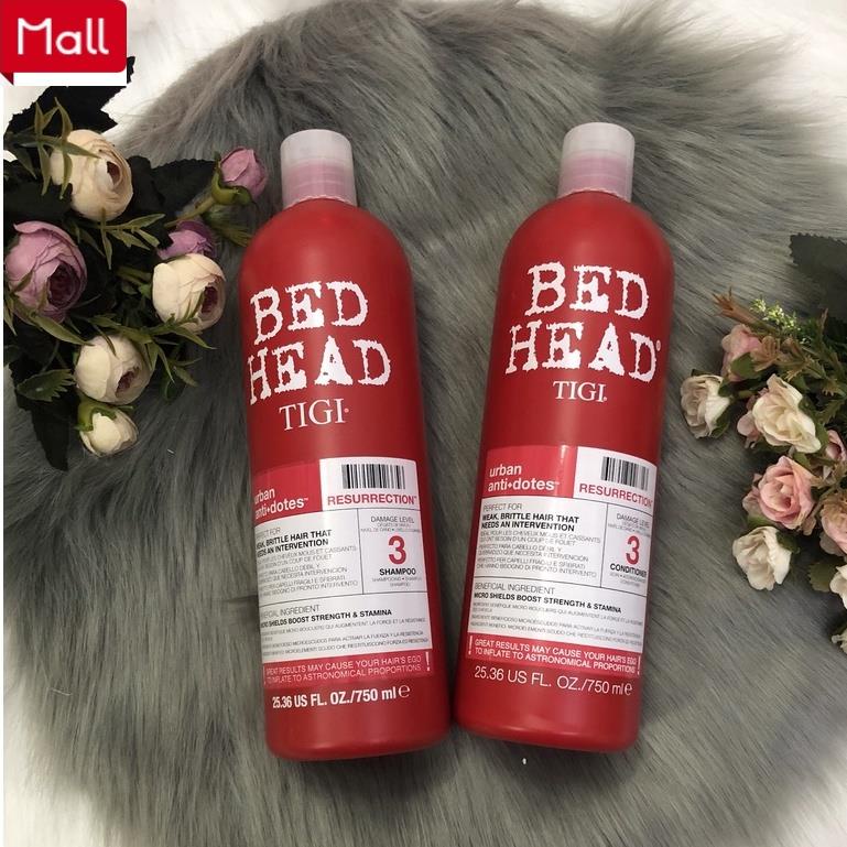 Tigi - Dầu Gội Xả Tigi Đỏ Bed Head 750ml - Tigi Dành Cho Tóc Hư Tổn Làm Thơm Tóc Mang Lại Sự Mượt _Shopee Mall