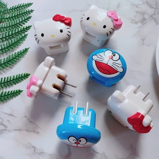 [XẢ KHO] Củ Sạc, Cốc Sạc Cổng USB Hoạt Hình Doraemon, Kitty