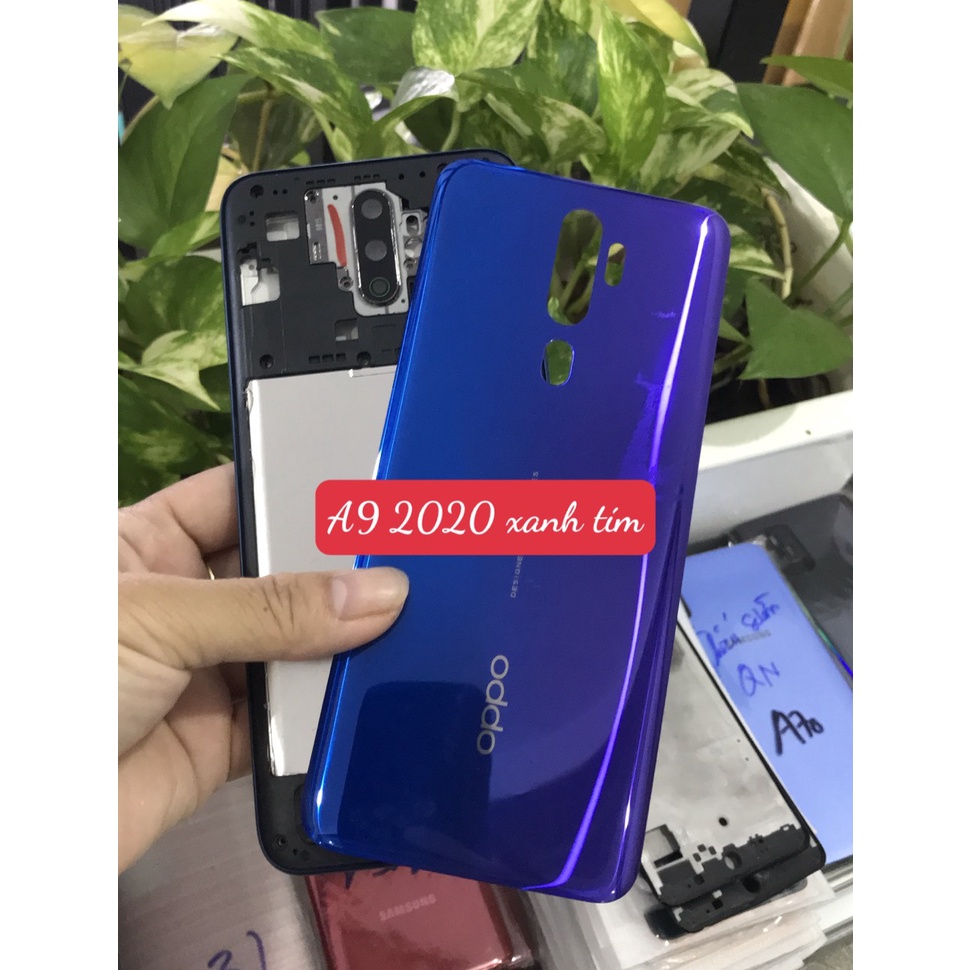 Bộ Vỏ + Sườn zin Oppo A9 2020 /A5 2020 kèm nút bấm ,kính camera