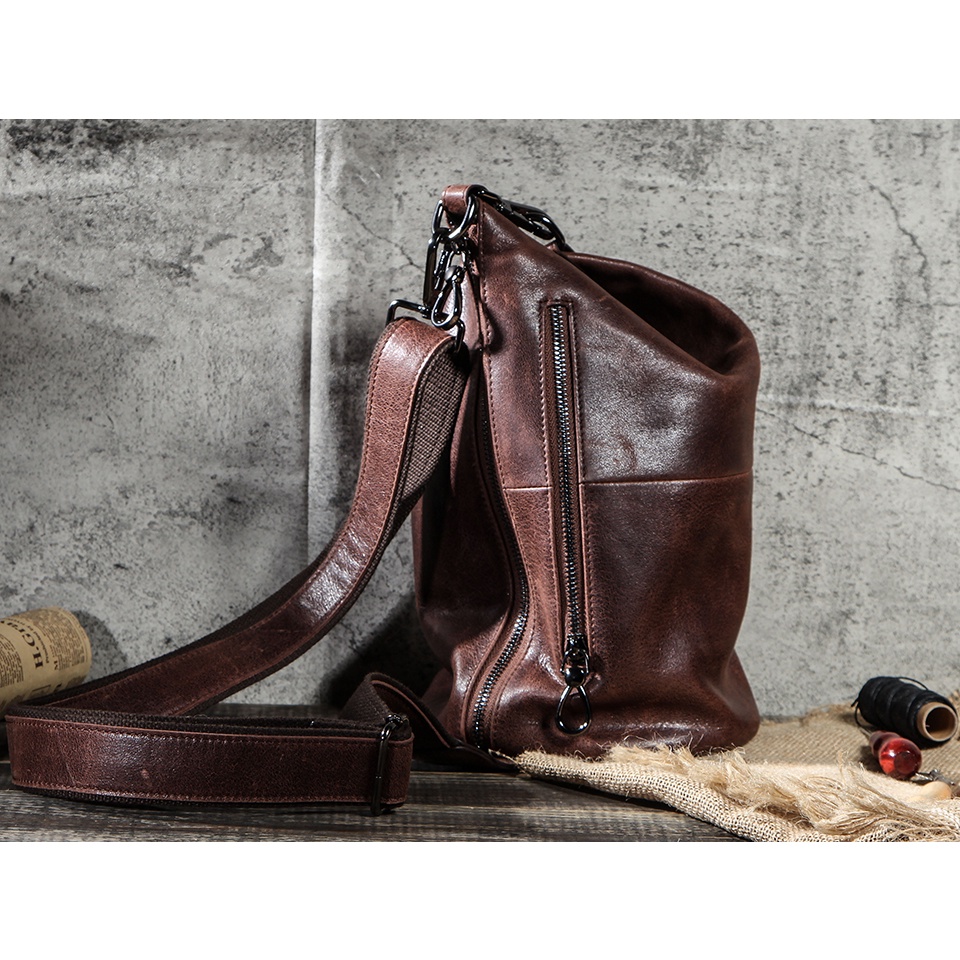 Túi Đeo Chéo Ngực Chất Liệu Da 100% Chính Hãng Cho iPhone 13 Pro Max