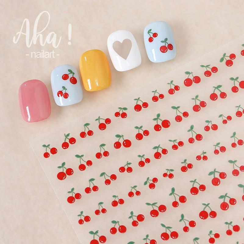 Sticker 3D Cherry Đỏ | Hình Dán Móng Tay Đáng Yêu Aha! 47