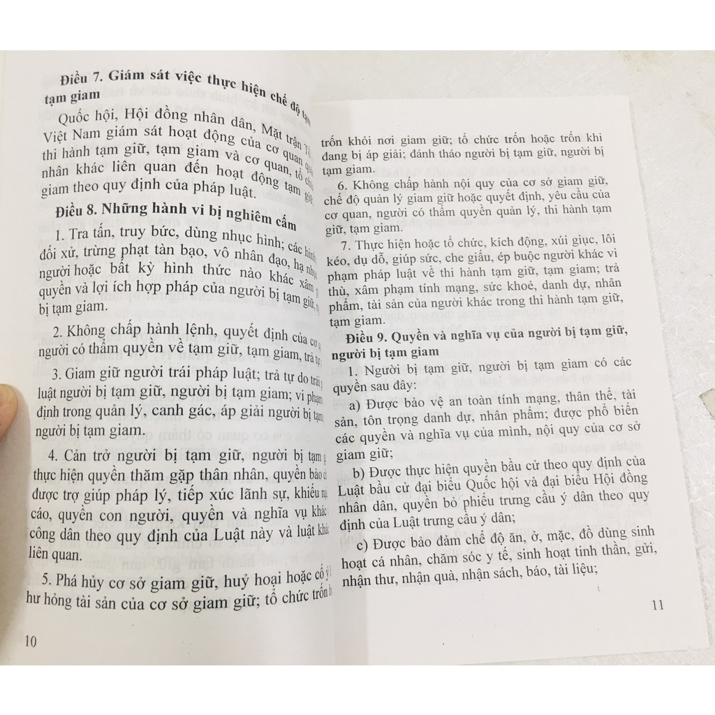Sách : Luật thi hành tạm giữ , tạm giam