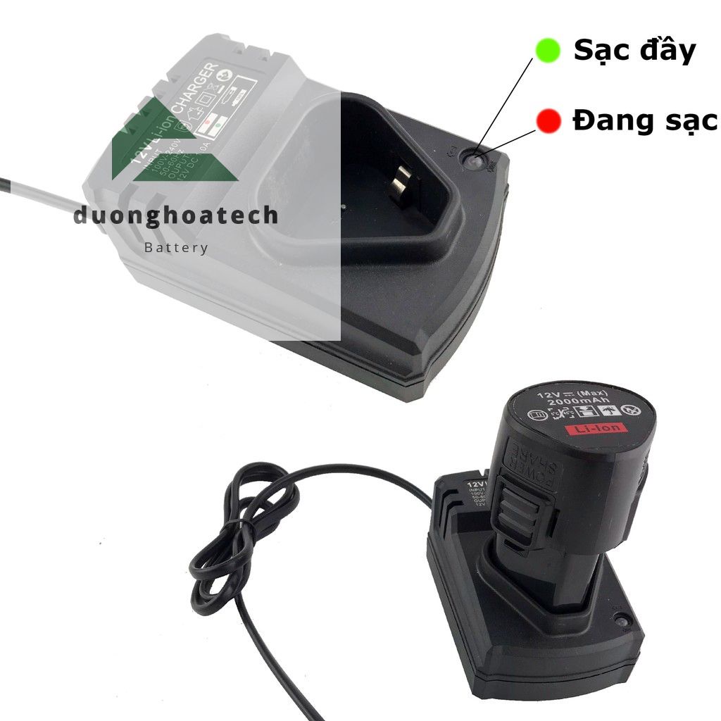 Dock Sạc 12.6V Pin Li-ion Cho Máy Khoan Pin 12V