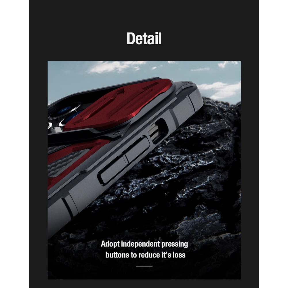 Ốp điện thoại NILLKIN chống sốc phong cách thể thao thích hợp cho iPhone 14 Pro Max