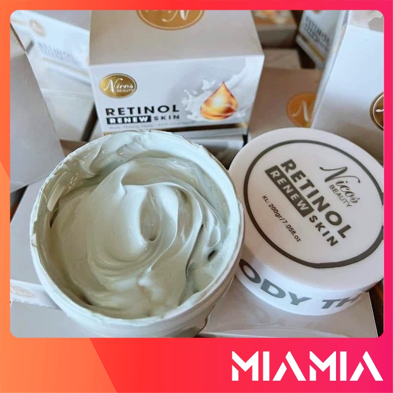 Kem Body Retinol Nicos Beauty Chính Hãng Body Thượng Hạng Kích Trắng Mạnh