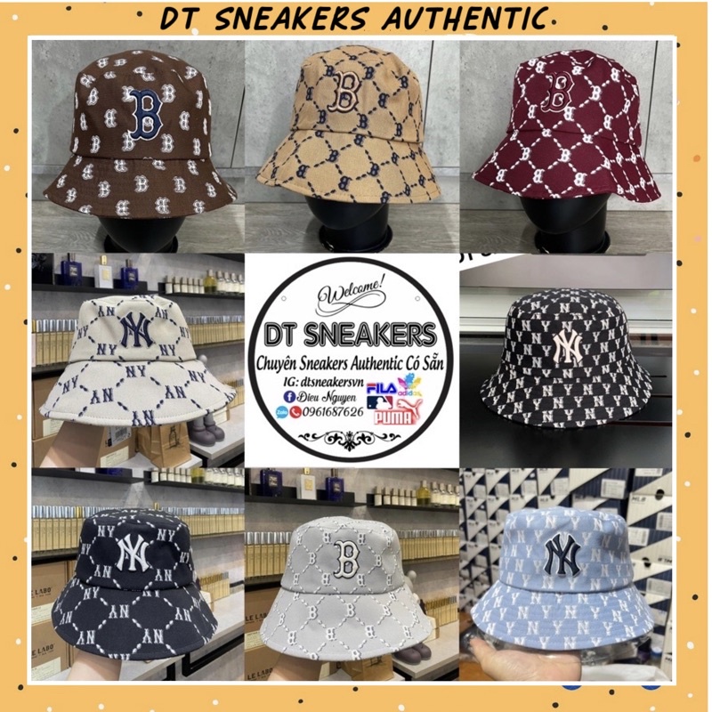 MLB - Nón bucket Monogram Jacquard 32CPHV011-50L