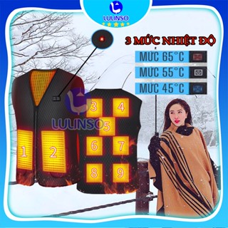 [HÀNG CAO CẤP] Áo Sưởi Ấm NIKITO Công Nghệ Nhật Bản 2024 Áo Khoác Điện Ghile sử dụng điện từ pin dự phòng, [KO KÈM PIN]
