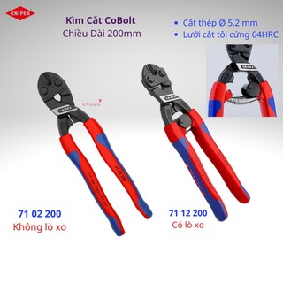 Kìm cắt knipex cobolt cộng lực 60% lưỡi 64hrc 71 02 200/ 71 12 200/ 71 32 200/ 71 22 200/ 71 41 200