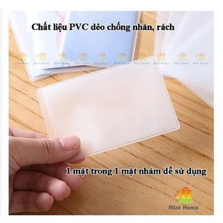 Combo 10 vỏ bọc thẻ CCCD , bao túi đựng thẻ sinh viên, atm, nhân viên, name card, card visit, CMND, căn cước công dân