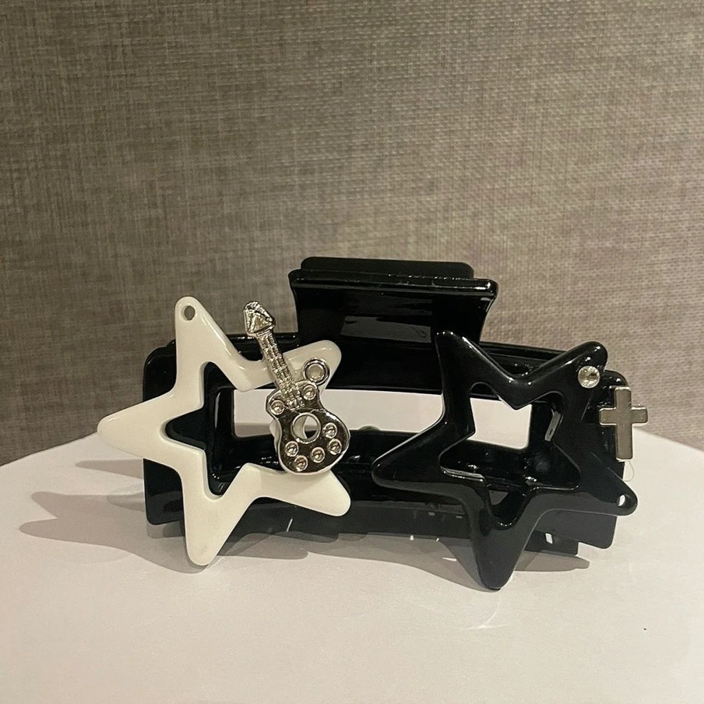 Kẹp Tóc Shibuya y2k Millennium Đính Đá Thời Trang Thu Đông Đường Phố Mới diy