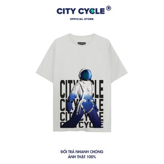 Áo thun local brand Phi Hành Gia City Cycle phông tay lỡ unisex nam nữ form rộng in hình