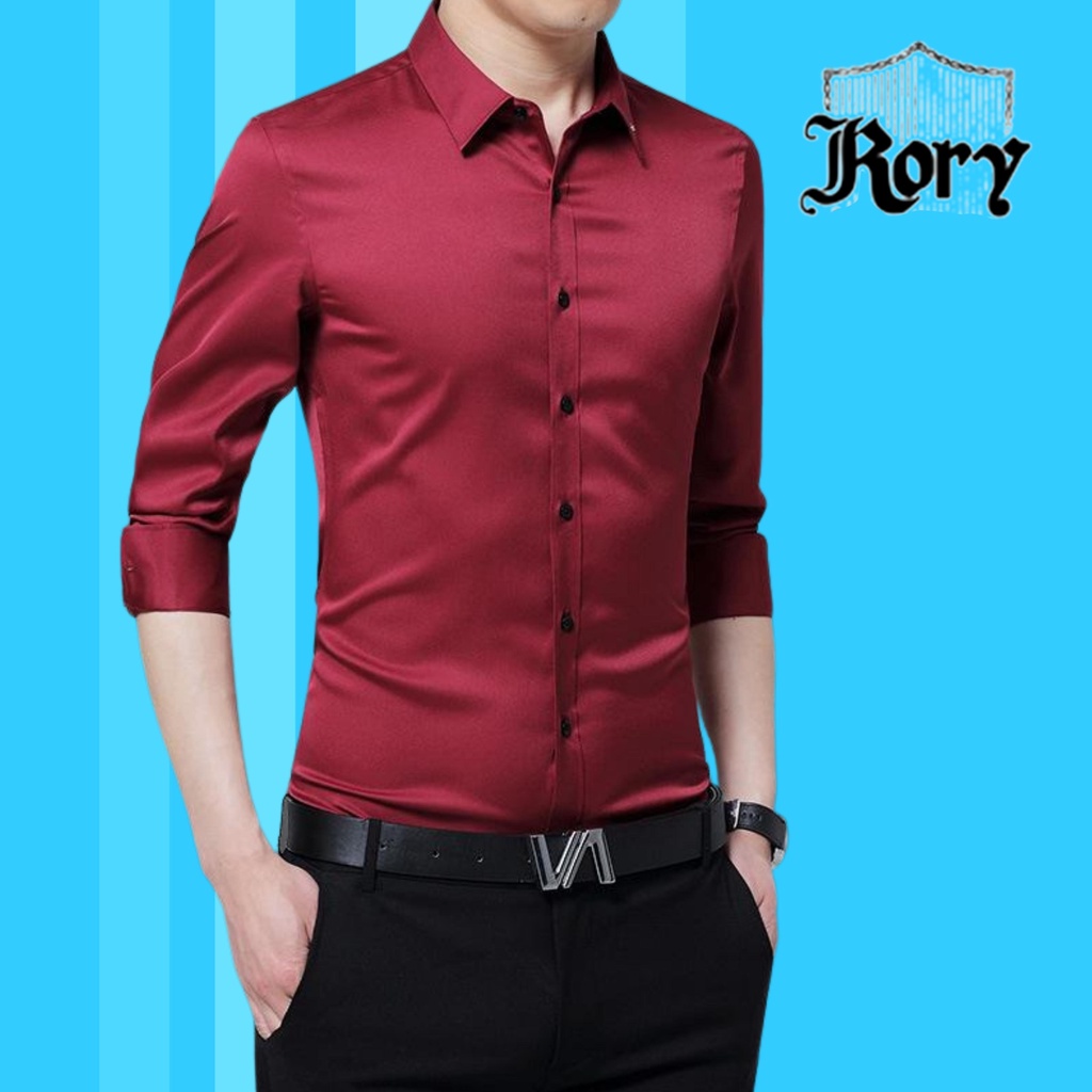 Áo sơ mi nam vải lụa thái chống xù không nhăn cao cấp Rory shop