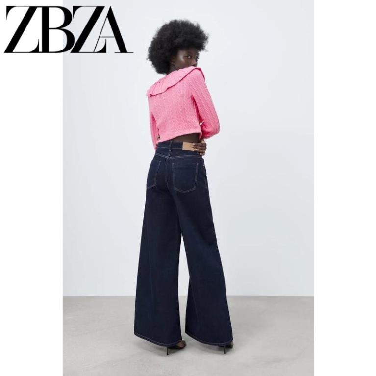 Made in Morocco - Áo Zara Cardigan Len Dệt Kim Cổ Thêu Hoa Mùa Xuân BN5649