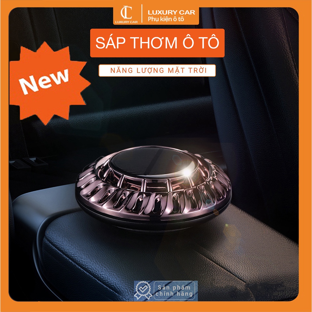 Sáp thơm ô tô cao cấp UFO năng lượng mặt trời, máy khuếch tán tinh dầu thơm xe hơi trang trí taplo ST20