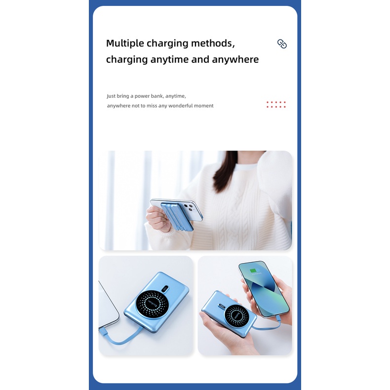 Pin dự phòng không dây đầu vào & đầu ra kép YOOBAO 15W