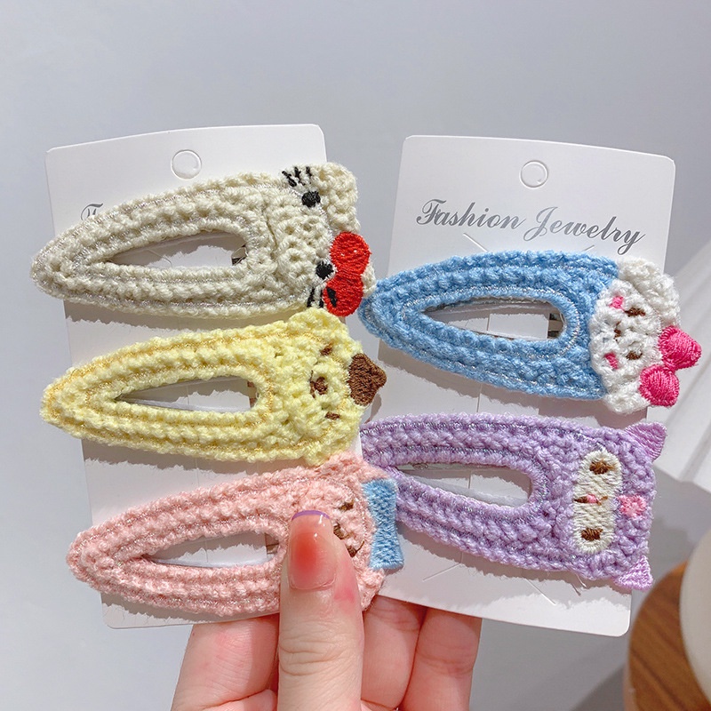 Set 1111 Kẹp Tóc Bằng Len Cừu sanrio hellokitty mymelody kuromi Cinnamoroll purin Ngọt Ngào Xinh Đẹp