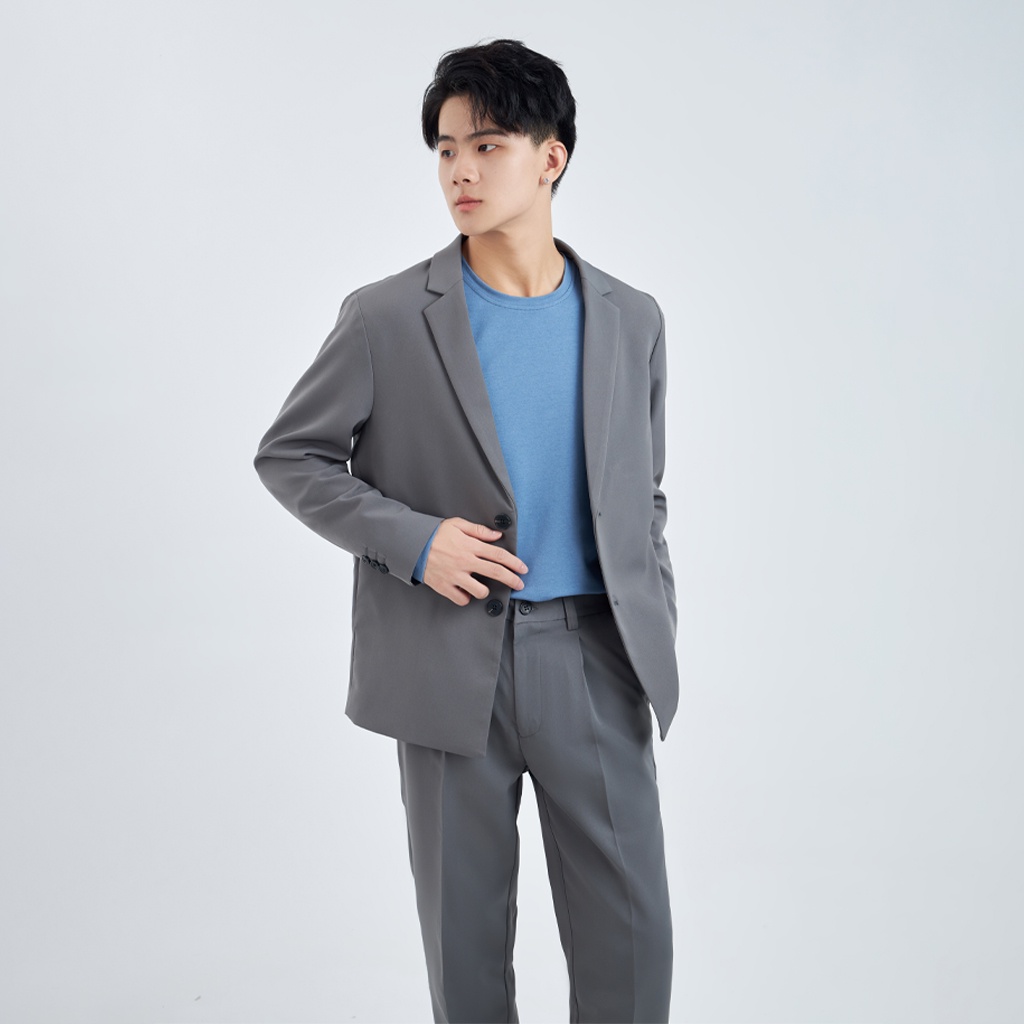 Áo Blazer 2 nút nam Độc menswear, form thoải mái vải chống nhăn, 3 màu phong cách Hàn Quốc - BZ08 | BigBuy360 - bigbuy360.vn