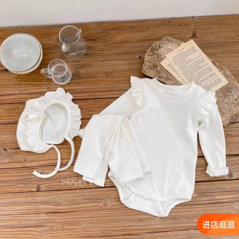 BÈO TĂM Set body kèm quần tặng mũ mã 50065