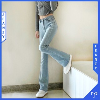Quần bò jean nữ ống loe co giãn jeans cạp cao cao cấp JEAN ZY