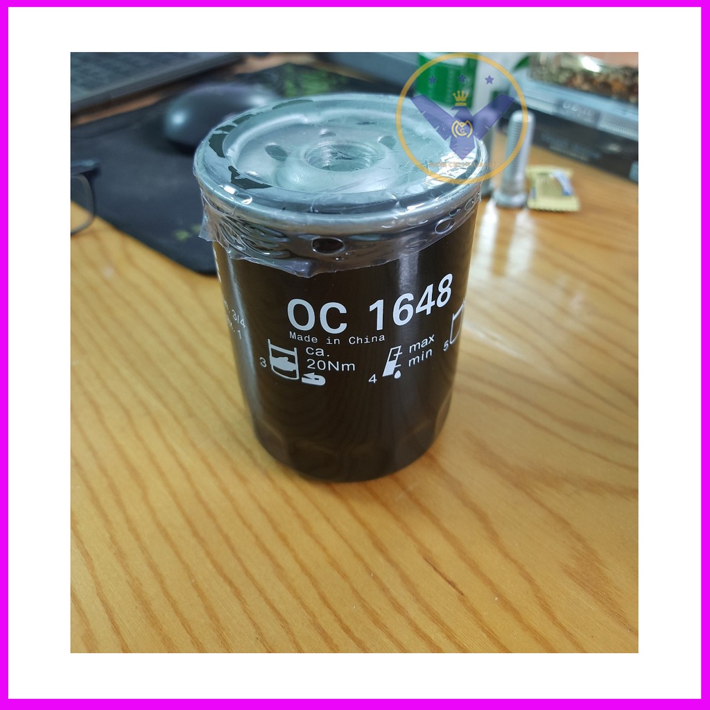 COMBO 2 Lọc nhớt chính hãng MAHLE OC-1648 cho xe Toyota Innova,Fortuner,Hilux,Landcruiser