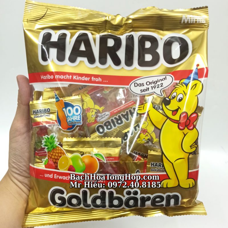 [Hỏa Tốc] Kẹo dẻo Haribo Đức Goldbaren 250gr