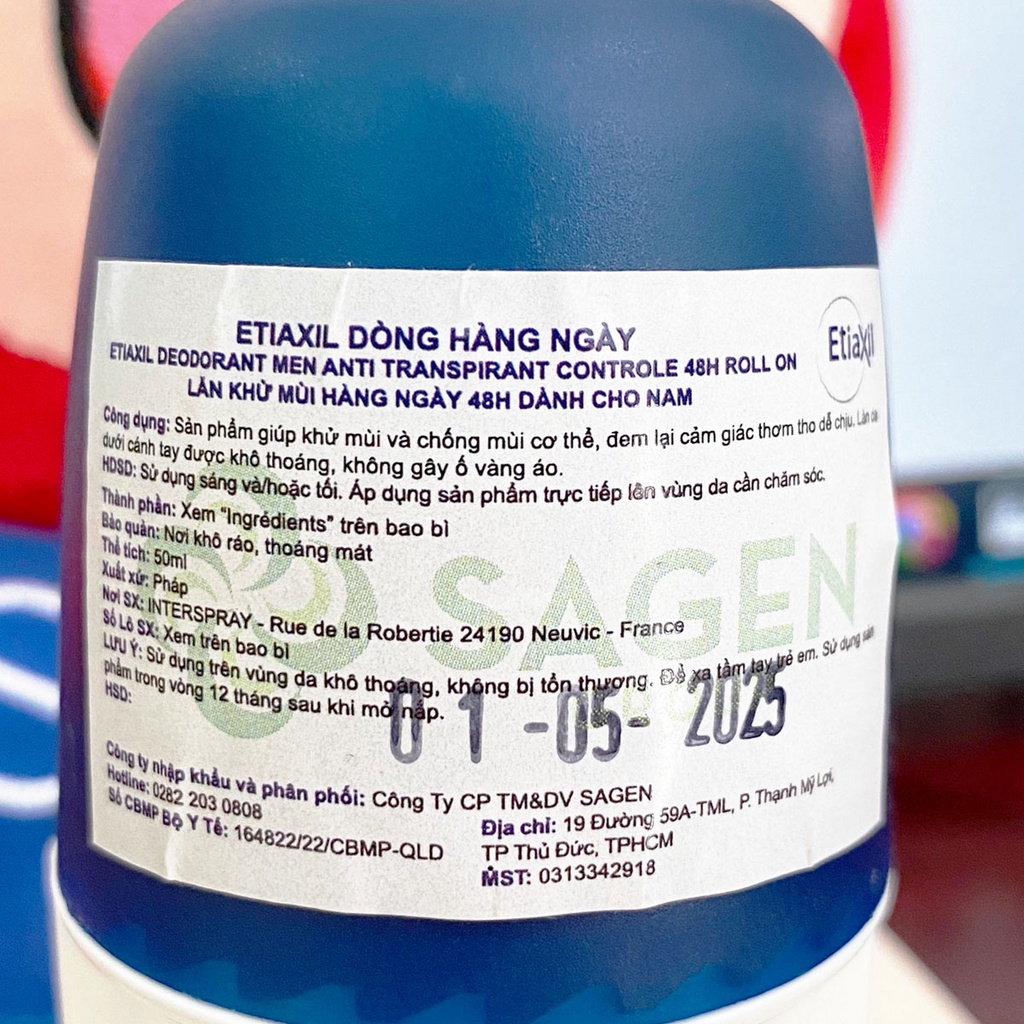 Lăn khử mùi hàng ngày Etiaxil 48h dành cho nam 50ml NPP Tido88