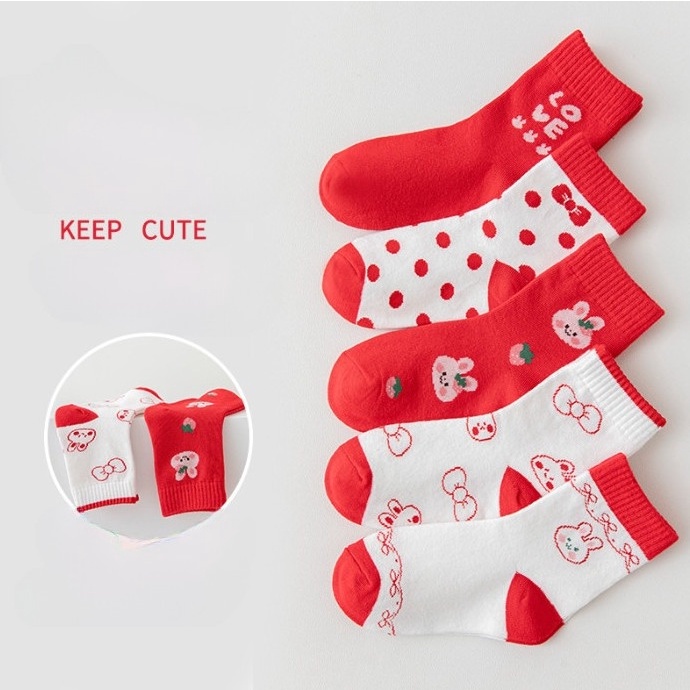 Set 5 đôi tất trẻ em mẫu mới