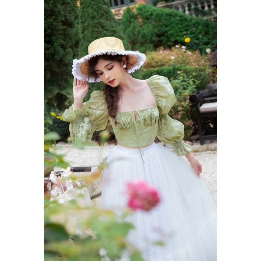 BEL ANGE - Áo tay dài và chân váy công chúa siêu bồng Princesse Set