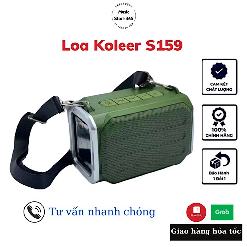 Loa bluetooth KOLEER S159 hỗ trợ USB/TF/AUX/FM - âm thanh cực hay Music Store365