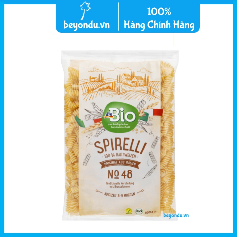 Nui xoắn hữu cơ dmBio 500g