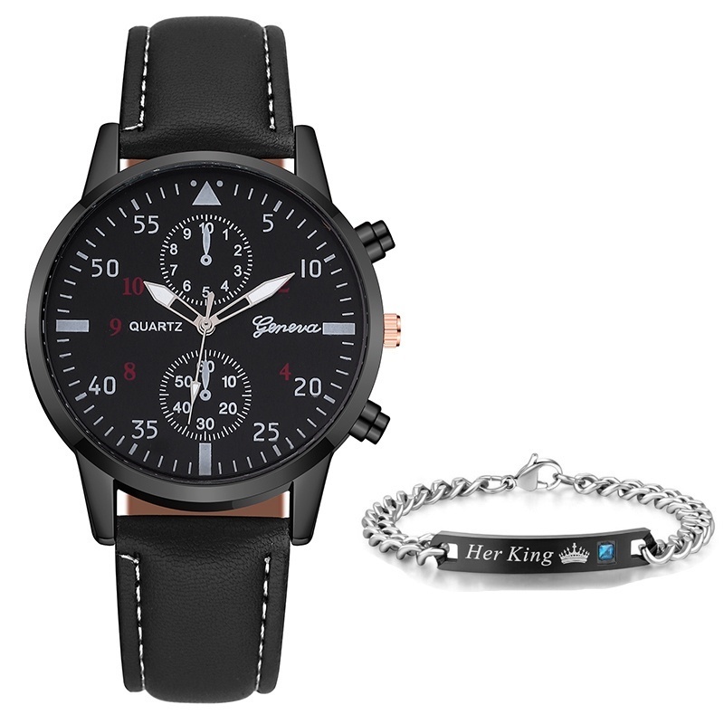 Đồng Hồ Quartz Geneva Dây Da