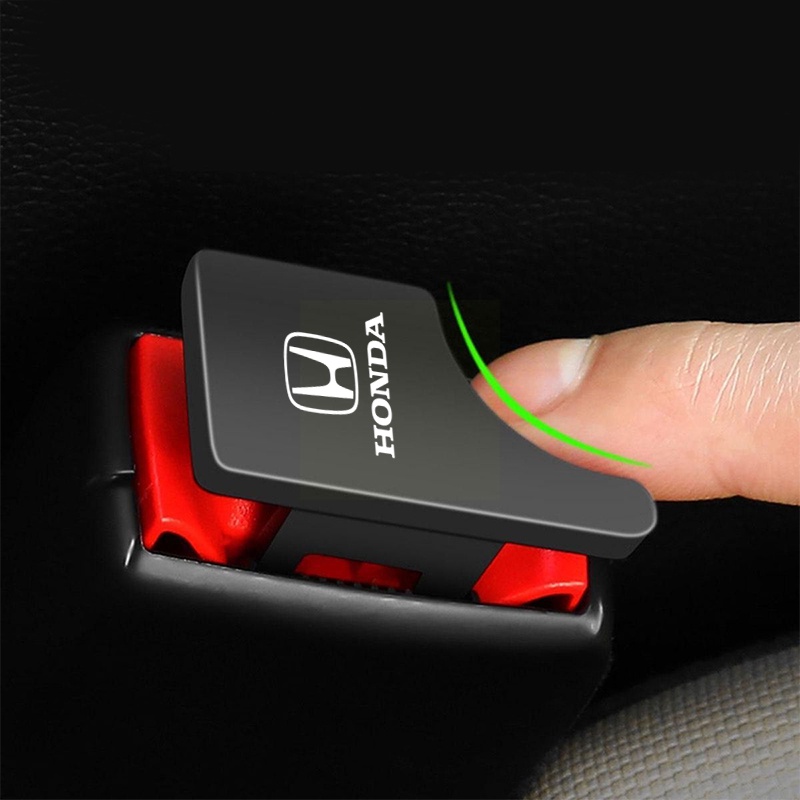 1 Chốt Khóa Dây An Toàn Ẩn In Logo Màu Bạc Chất Lượng Cao Cho Xe Hơi Honda Dio Fit3 Rd1 Civic Binzhi XRV CRV Accord