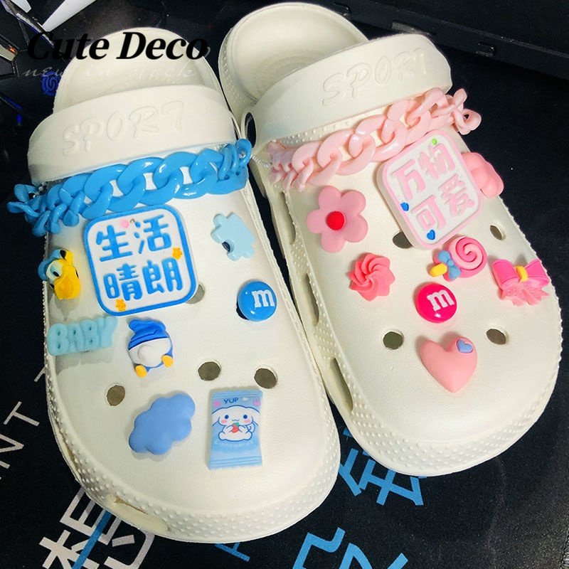 [Deco] Hoạt Hình Buzz Lightyear (24 Loại) Duffy Bear / Buzz / Shirley Charm Button Crocs / Dễ Thương DIY