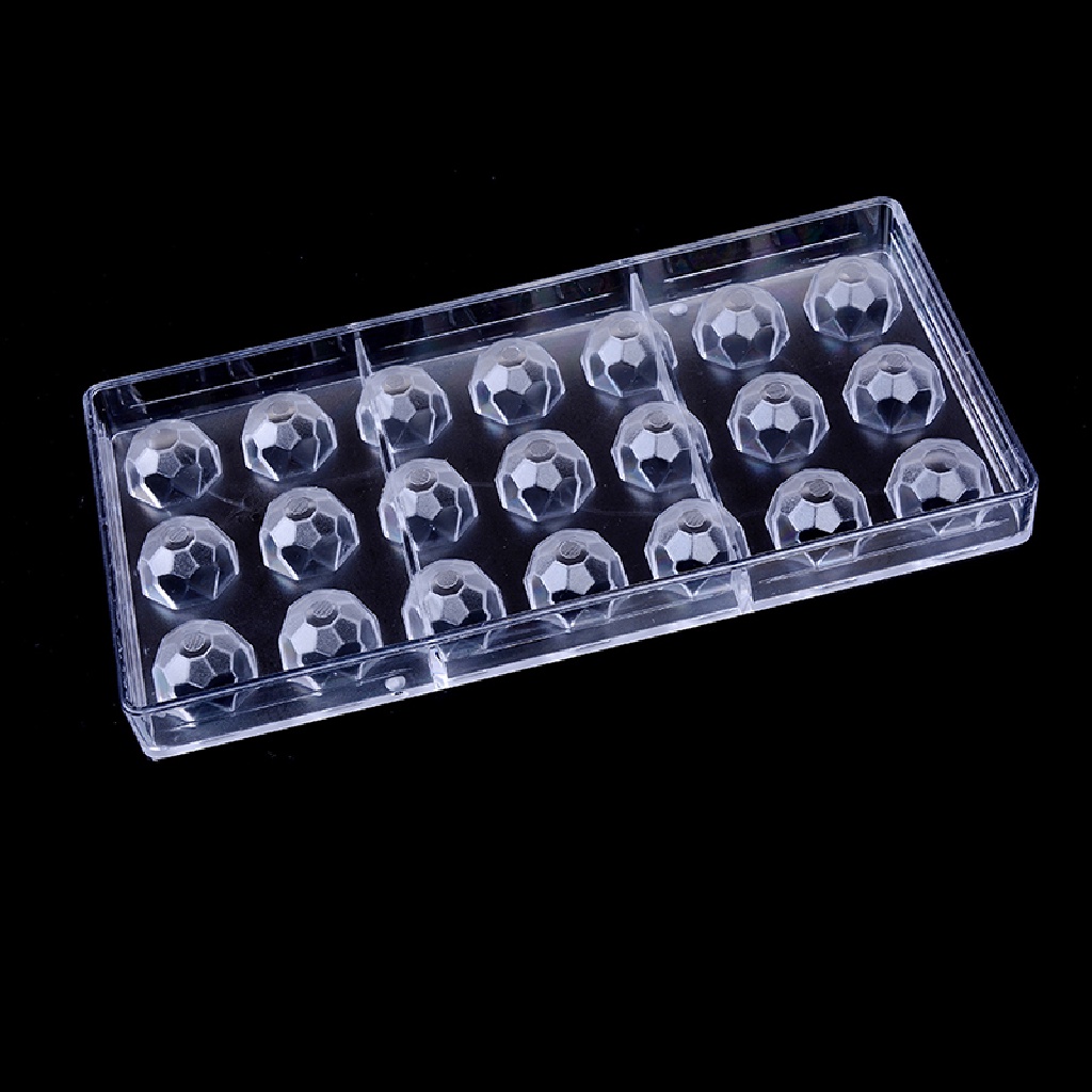 Khuôn Làm Kẹo Socola 21 Ô DIY Bằng Polycarbonate Cứng Trong Suốt