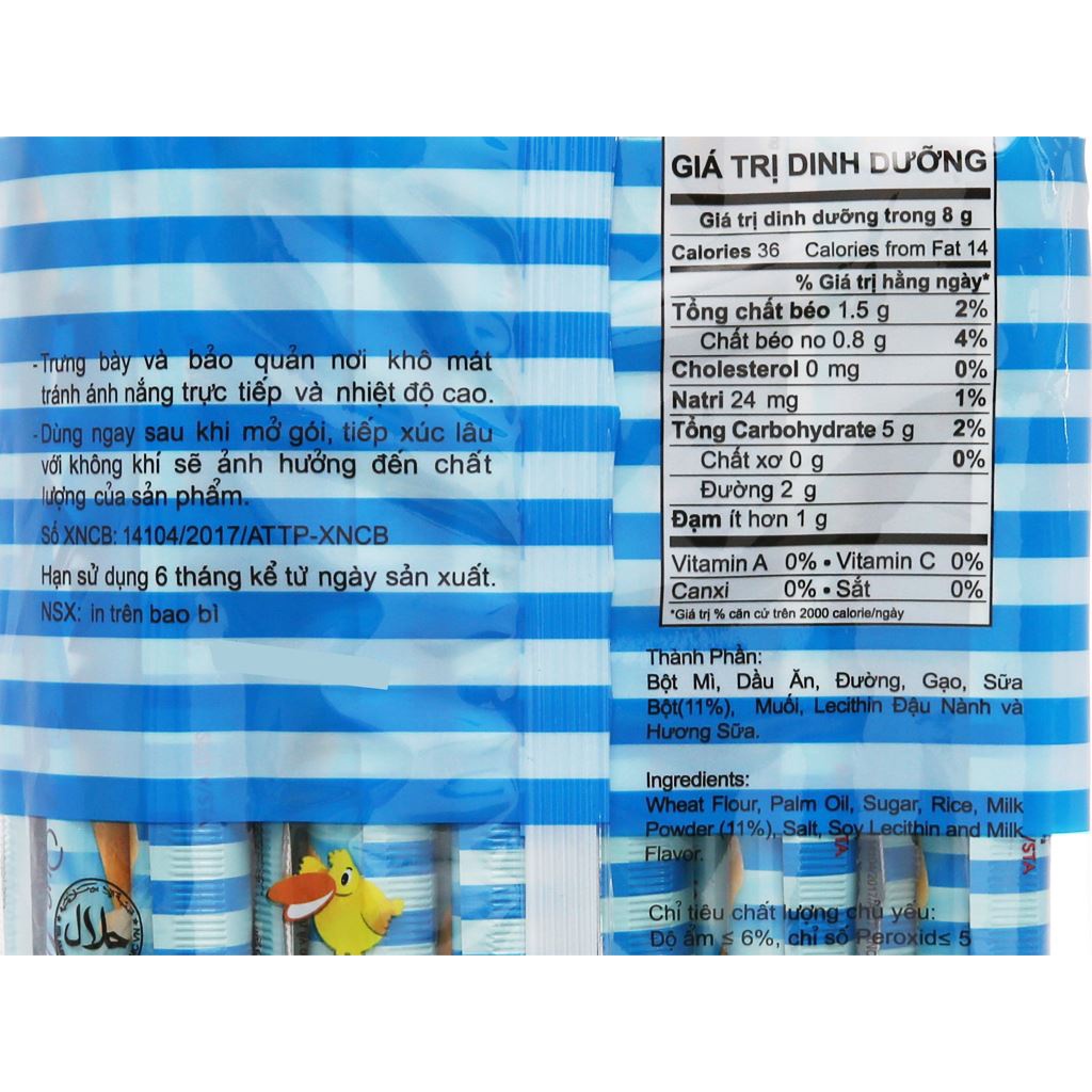 Bánh Snack Que nhân sữa Akiko 140g